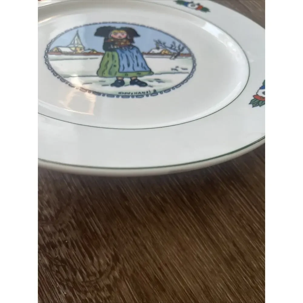 Villeroy & Boch Hansi d’ Alsace Dinner Plate Girl In‎ Snow RARE